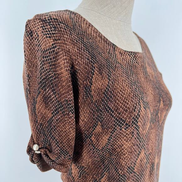 WHBM brown snake print sweater - Picture 5 of 9